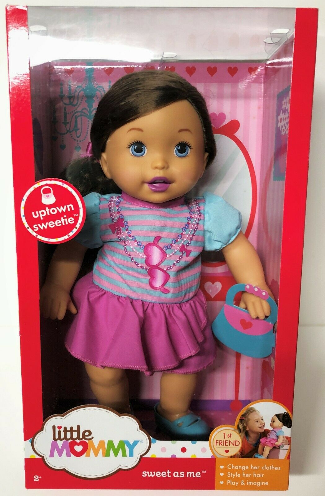 Fisher Price Little Mommy Uptown Girl Sweet As Me 14" Doll 1st Friend Brand New