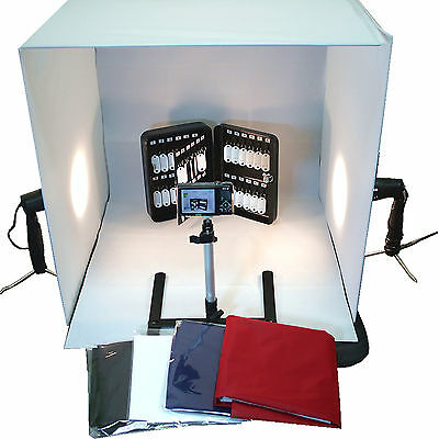 Photo Studio 24" Photography Light Tent Backdrop Kit 60cm Cube Lighting In A Box