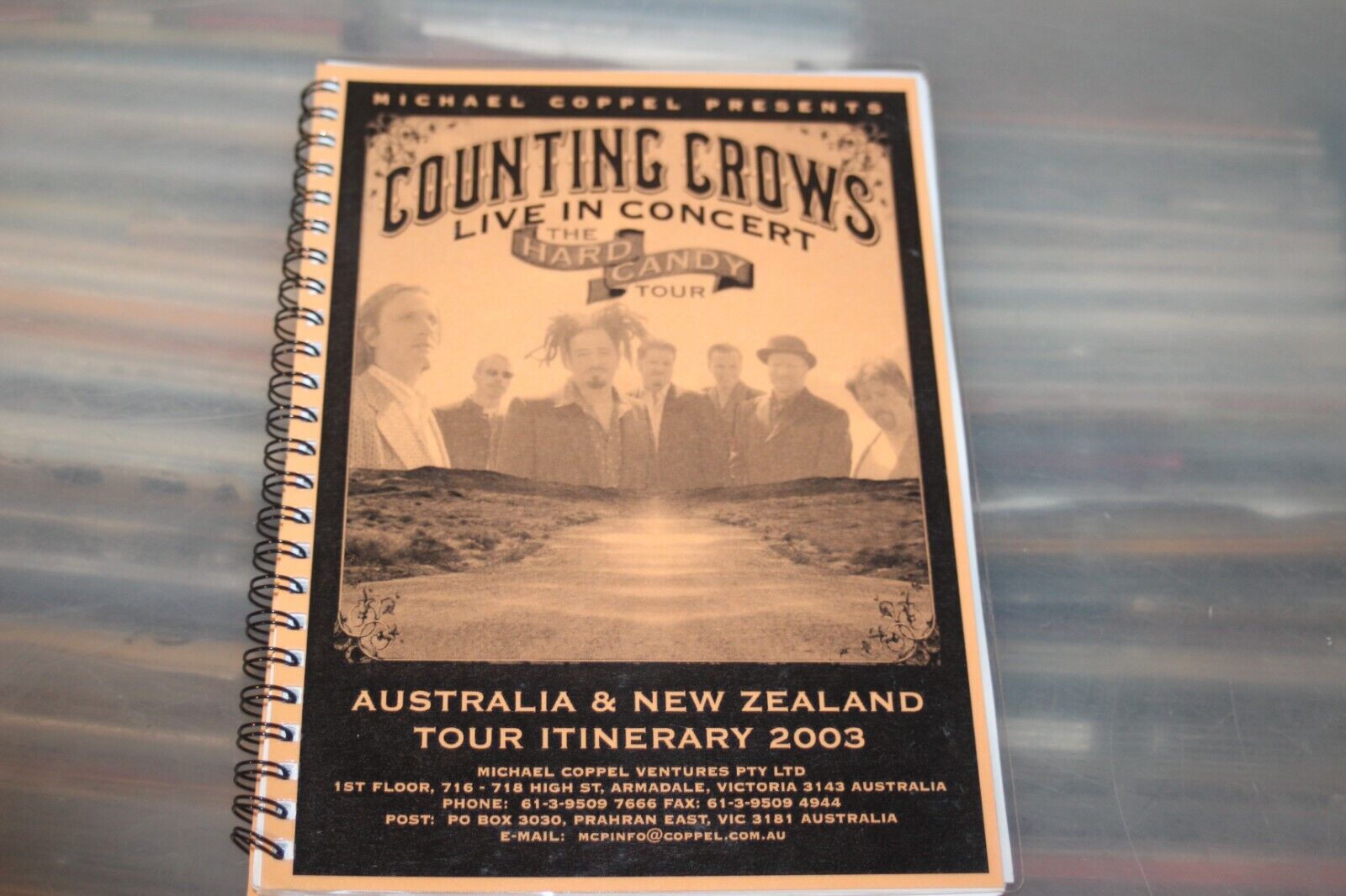 Counting Crows  / Tour Itinerary / Australia & New Zealand 2003