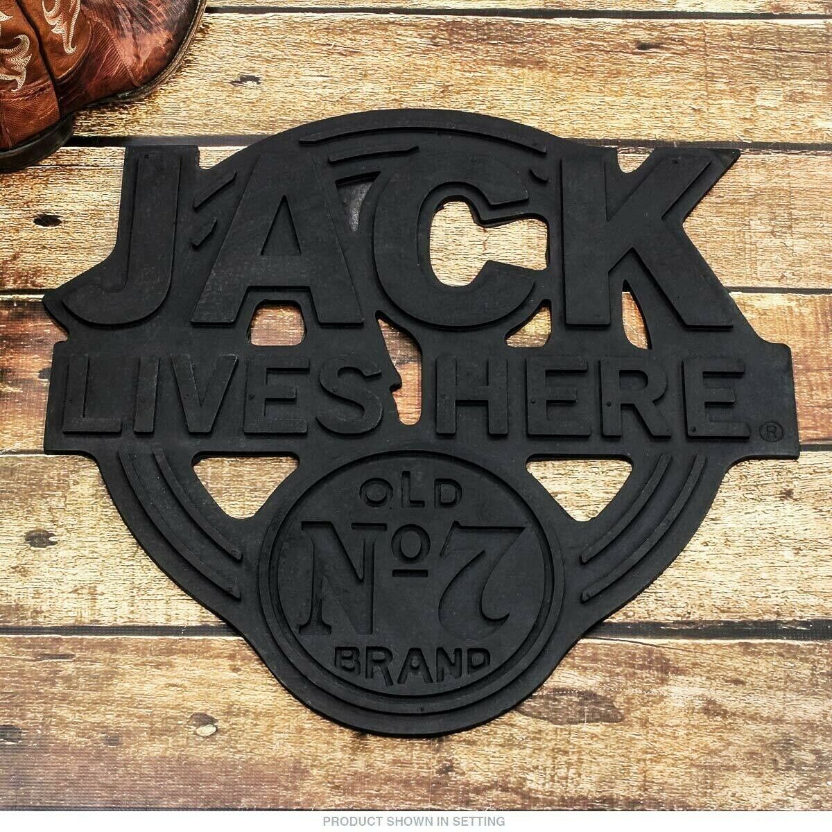 Jack Daniels Old No. 7 Jack Lives Here Entry Door Mat - Tennessee Whiskey