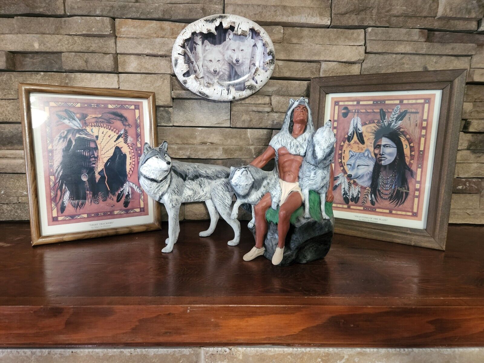 Am. Indian Statues And Wall Hangings