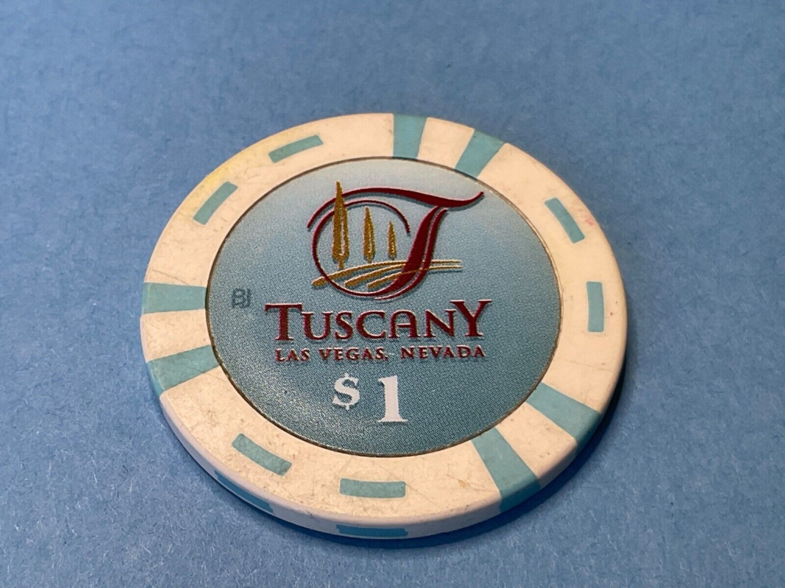 Tuscany Las Vegas Nevada  Casino Chip    $1. Chip O-67