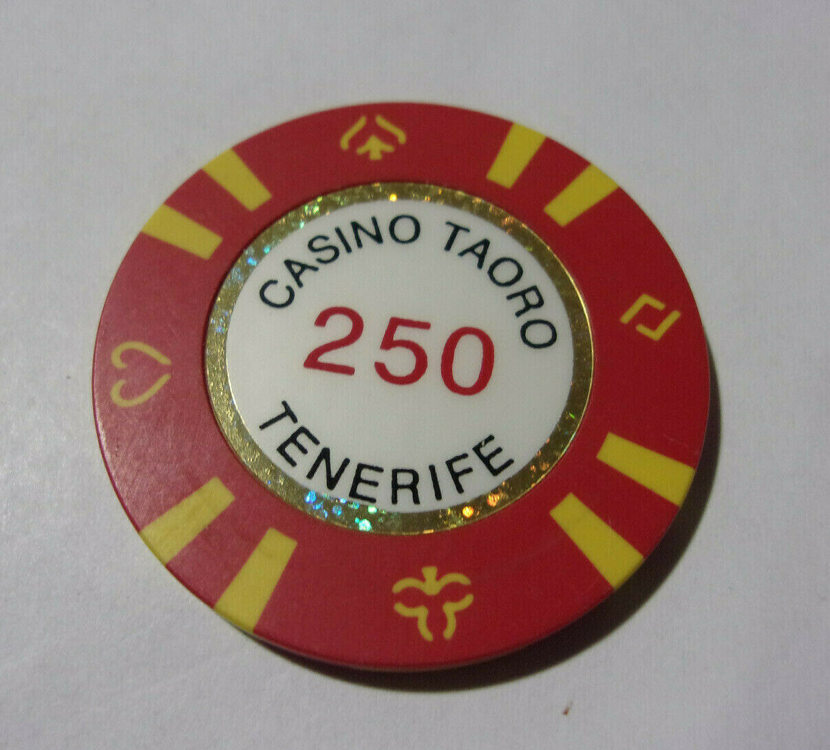 Casino Taoro Tenerife 250 Hotel Casino Gaming Poker Chip - Canary Islands, Spain