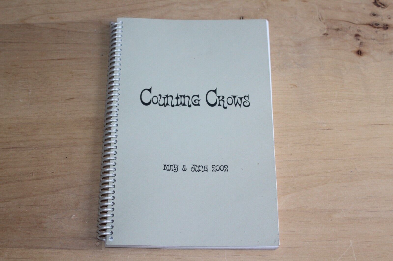 Counting Crows  / Tour Itinerary / May June  2002