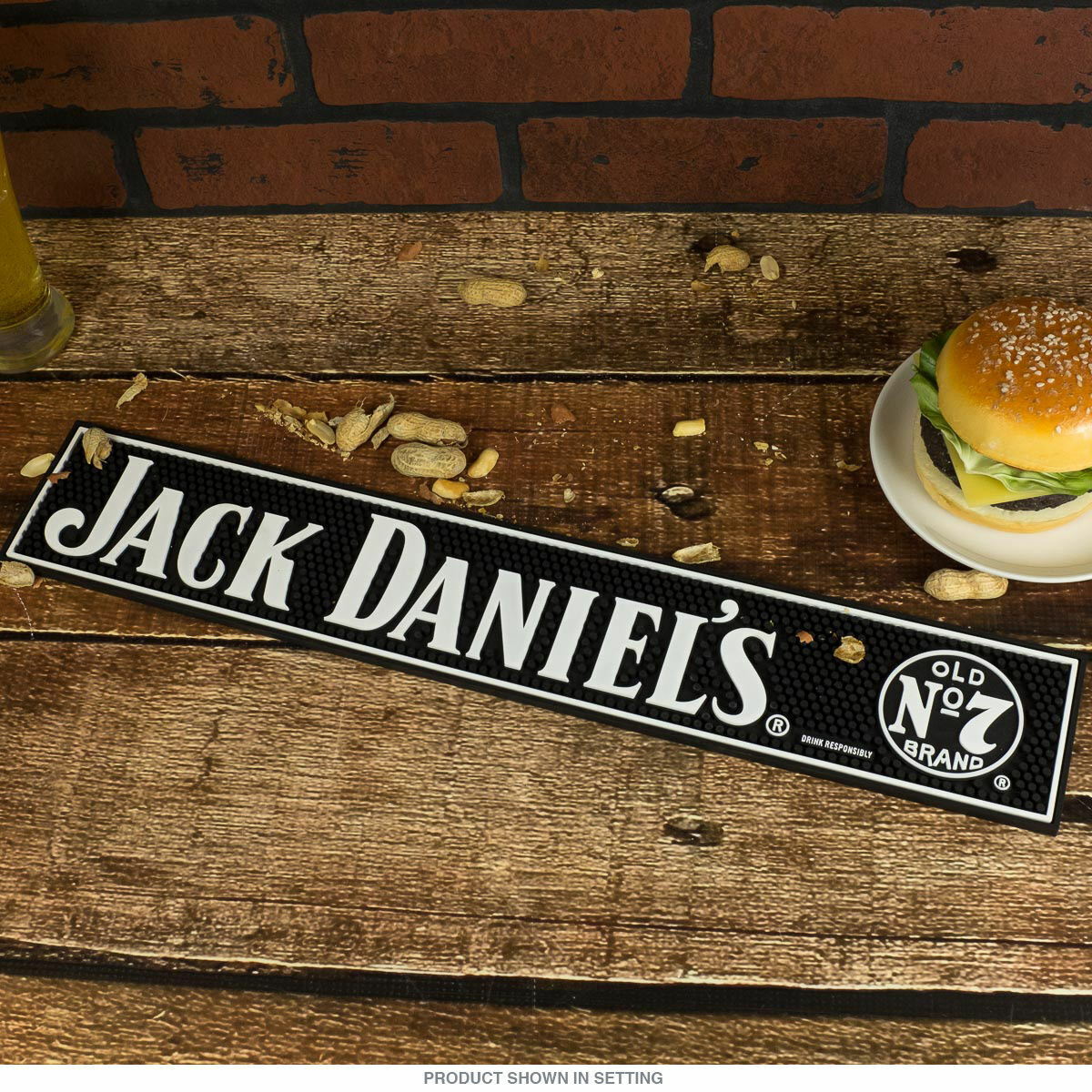 Jack Daniels Old No. 7 Bar Mat - Drip - Game Room - Bar - Tennessee Whiskey